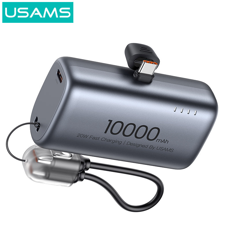 ✅ Compact Power Bank 10000mAh – Portable, lightweight & easy to carry