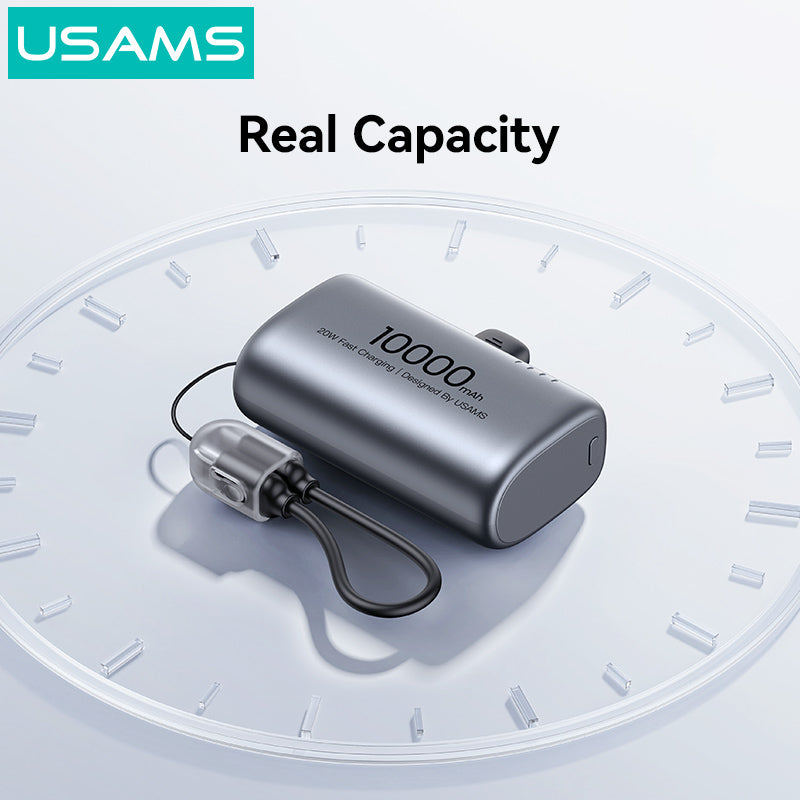 ✅ Compact Power Bank 10000mAh – Portable, lightweight & easy to carry