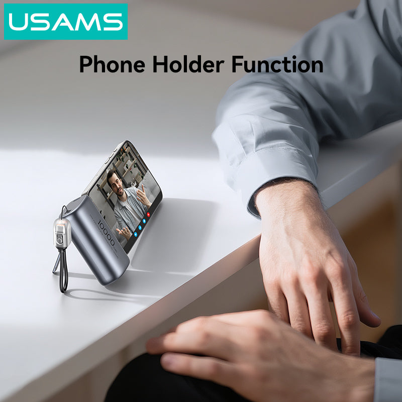 ✅ Compact Power Bank 10000mAh – Portable, lightweight & easy to carry