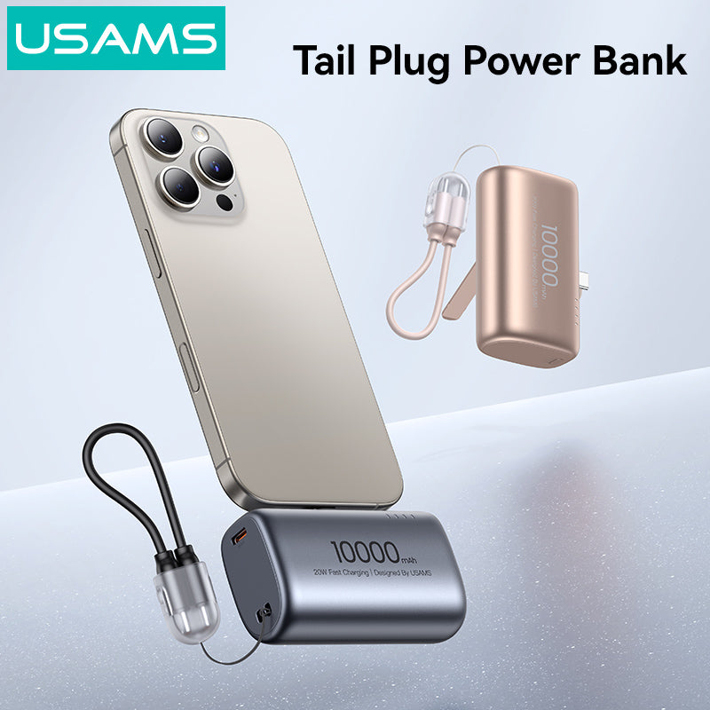 ✅ Compact Power Bank 10000mAh – Portable, lightweight & easy to carry