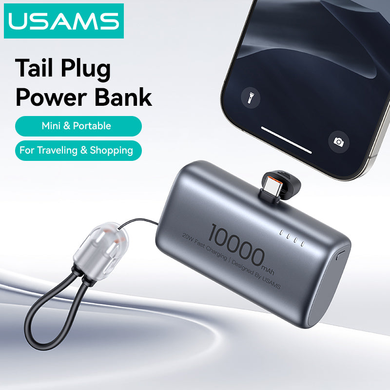 ✅ Compact Power Bank 10000mAh – Portable, lightweight & easy to carry