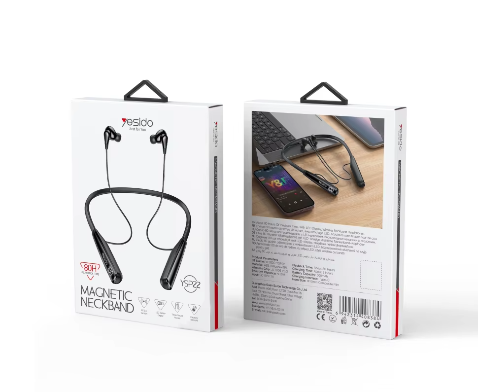 Wireless Neckband Bluetooth Earphones – BT 5.3