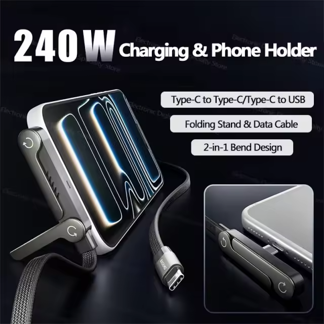 240W Fast Charging USB-C Cable – 1M