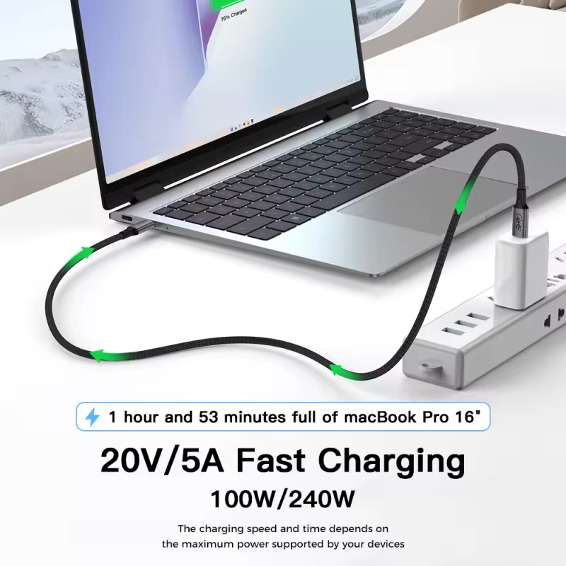 ⚡ High-Speed Charging & Data + Audio/Video Cable